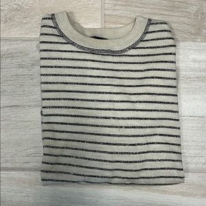 J Crew Sparkle Stripe Sweater